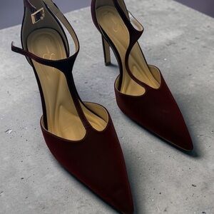 Jessica Simpson Deep Red Heels